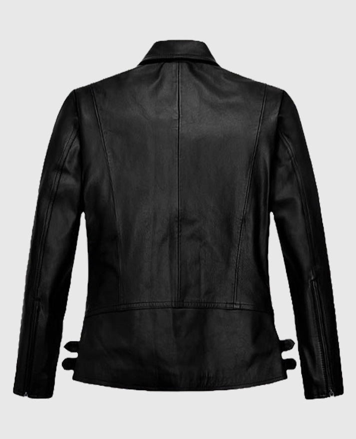 Marion Cotillard Leather Black Jacket
