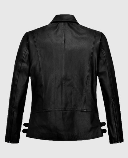 Marion Cotillard Leather Black Jacket