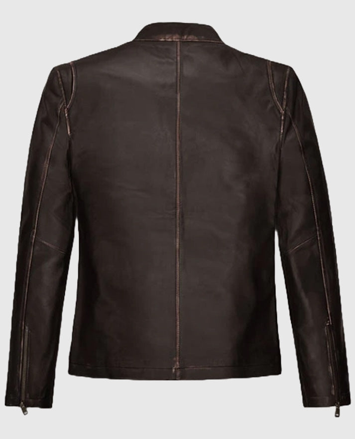Mark Wahlberg Contraband Leather Brown Jacket