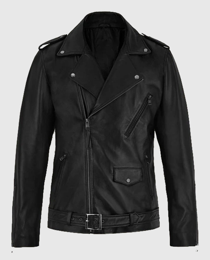 Marlon Brando The Wild One Leather Black Jacket