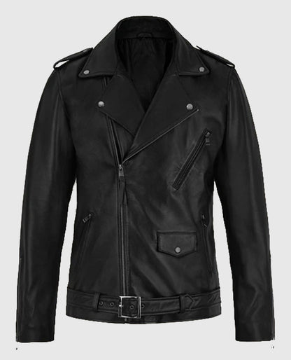 Marlon Brando The Wild One Leather Black Jacket