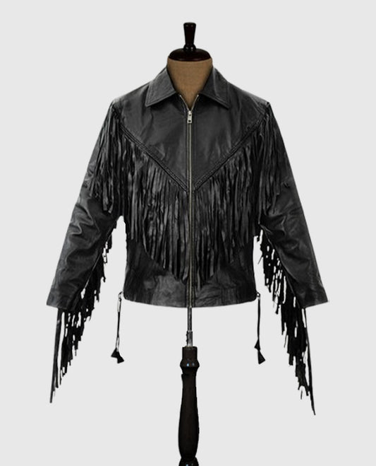Men's Fringe Leather Jacket