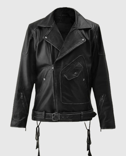 Men's Leather Street Style Biker Jacket
