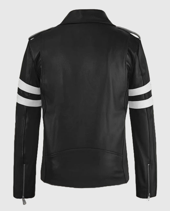 Men's Monza Biker Black Leather Jacket