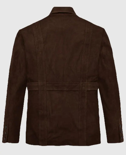 Men's Safari Dune Suede Leather Blazer
