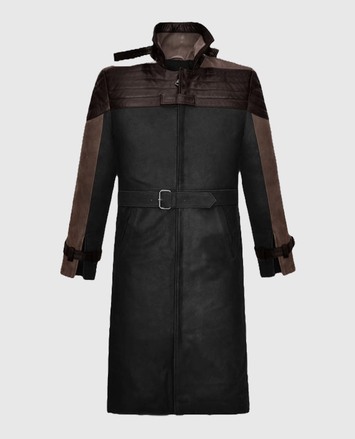 Men's Watch Dogs 3 Legion Aiden Leather Trench Coat