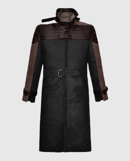 Men's Watch Dogs 3 Legion Aiden Leather Trench Coat