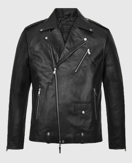 Michael B. Jordan Black Biker Leather Jacket