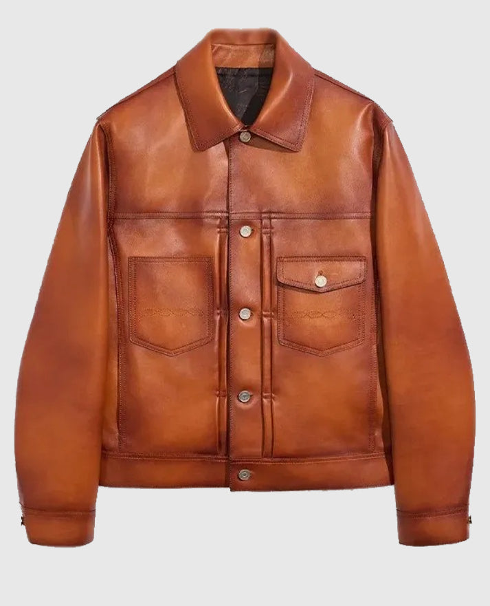Mike Epps Brown Leather Jacket