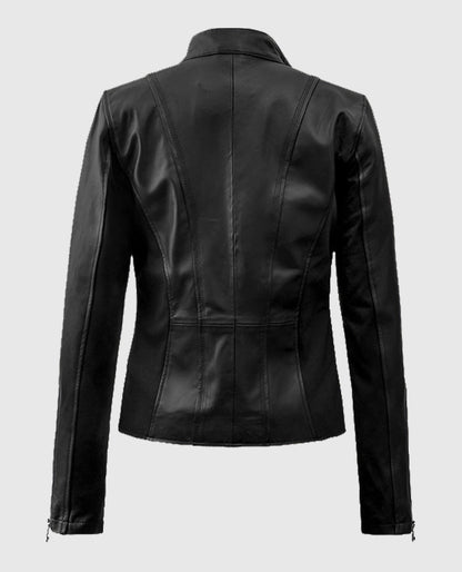 Mila Kunis Leather Black Jacket