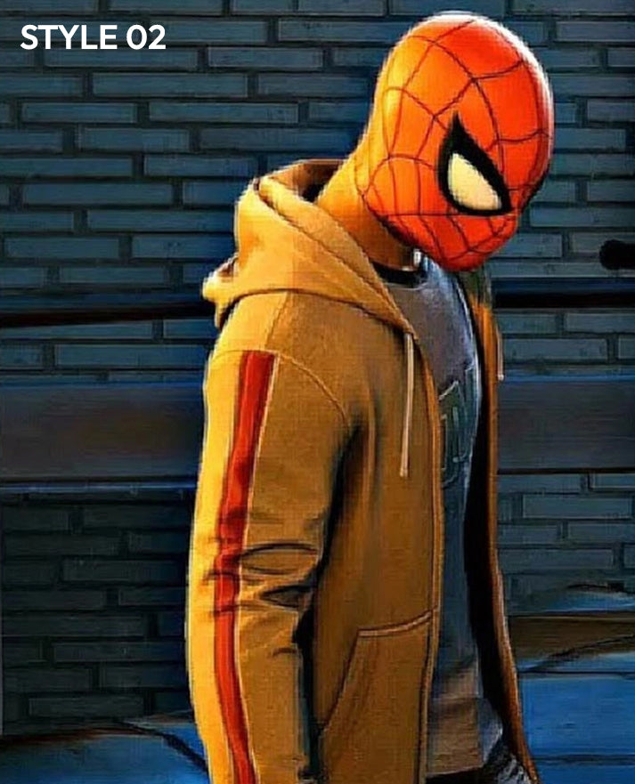 Miles Morales Spider Verse Style Fleece Hoodie
