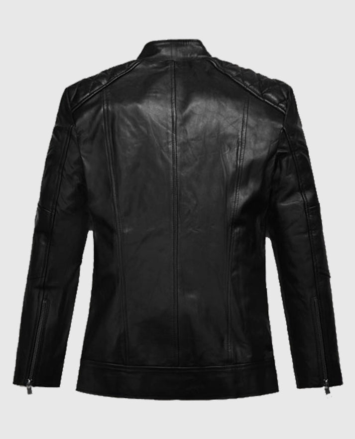 Minority Report Meagan Good Black Biker Leather Jacket