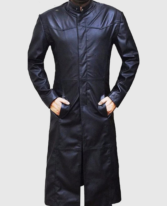 Neo Matrix Trench Coat Keanu Reeves Trench Coat