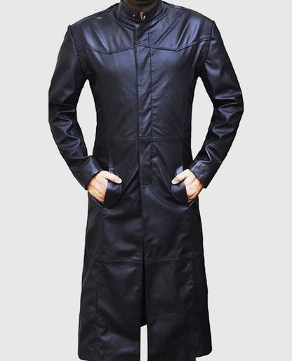 Neo Matrix Trench Coat Keanu Reeves Trench Coat