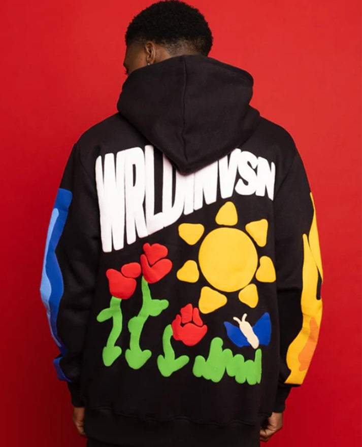 Night Or Day Black Hoodie