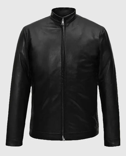 Nikolaj Coster Waldau Black Leather Jacket