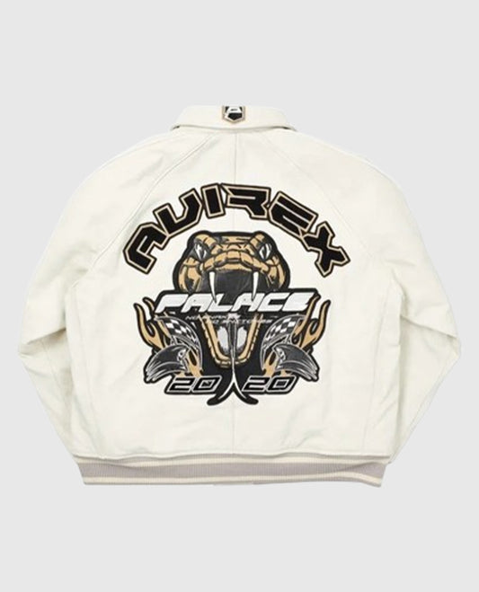 Palace Avirex No Snakes white Jacket
