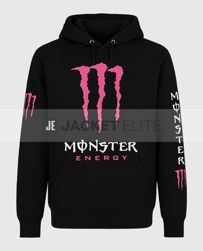 Pink Monster Fleece Hoodie