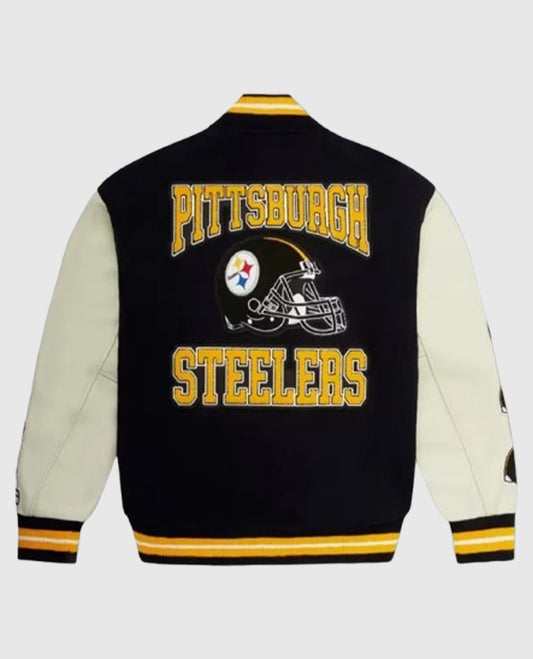 Pittsburgh Steelers Blue Letterman Jacket