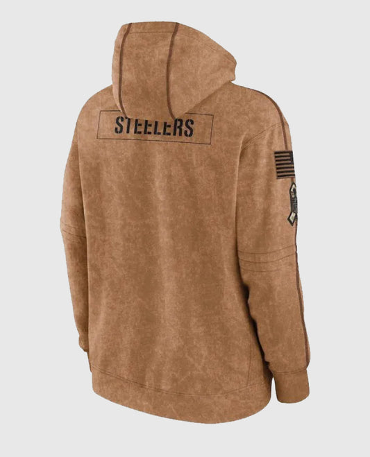 Pittsburgh Steelers Salute to Service Brown Hoodie