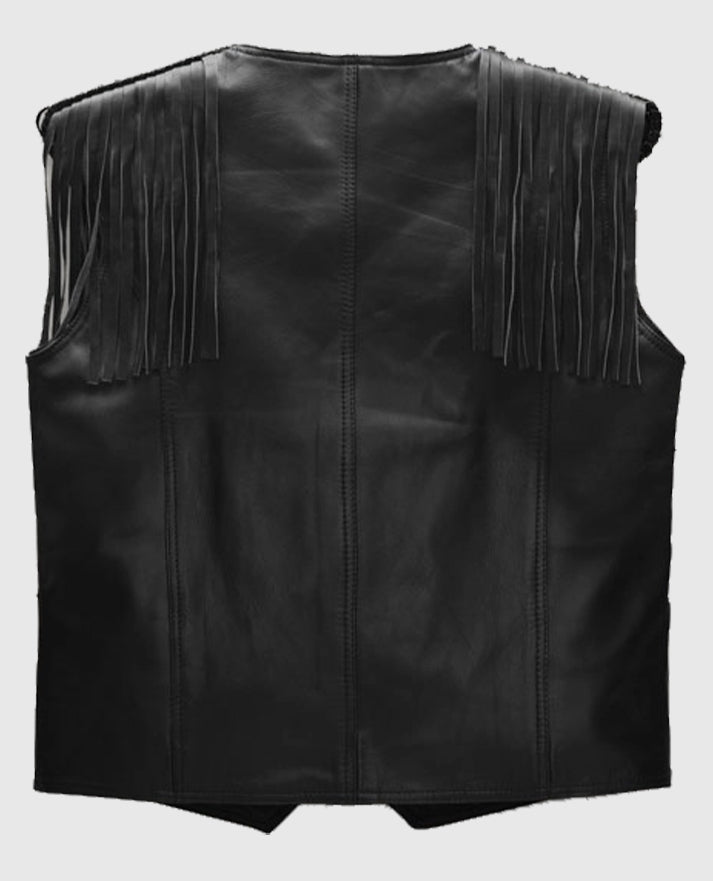 Ryan Gosling Barbie Black Leather Vest