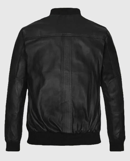 Ryan Reynolds real Leather Black Jacket