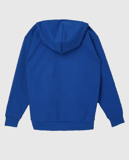 SP5DER Web Suit Blue Pullover Hoodie Rhinestone