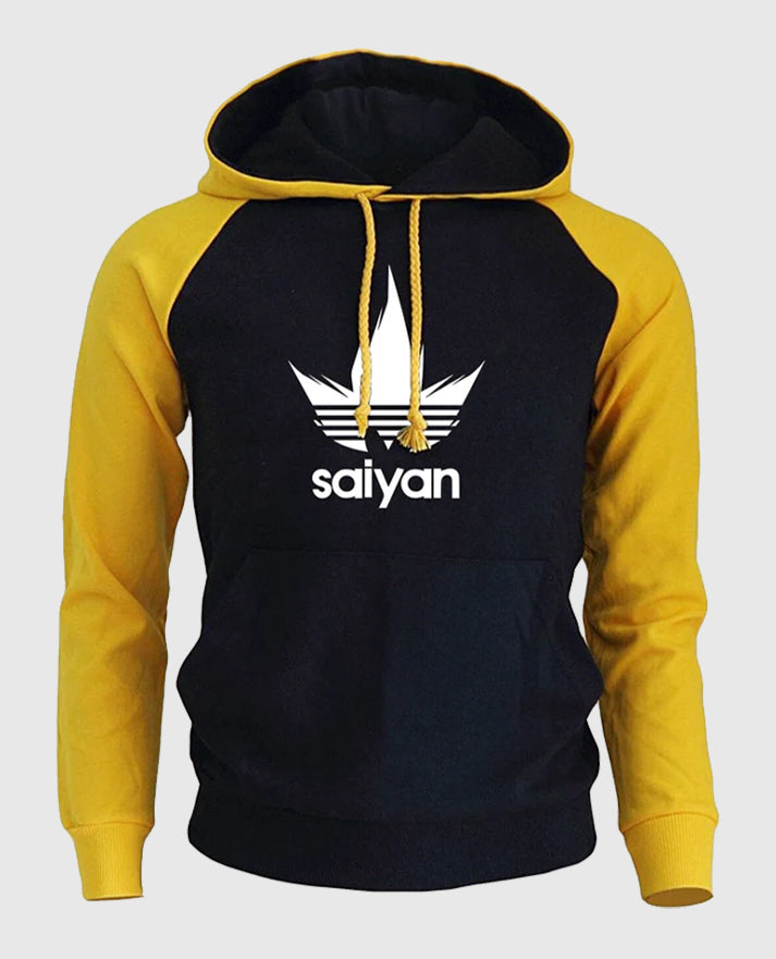 Saiyan Adidas Yellow and Black Hoodie