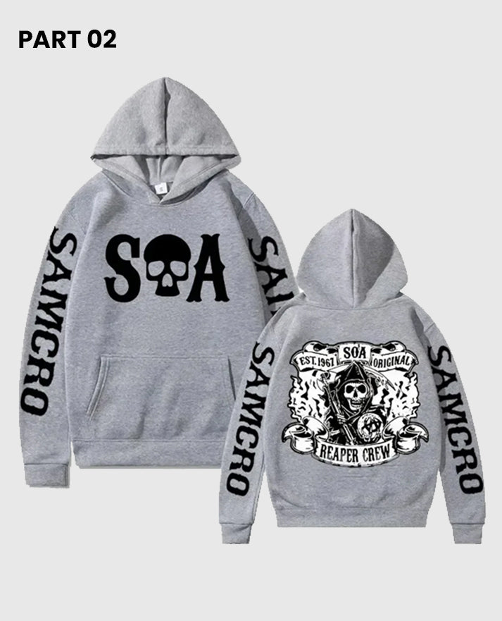 Sons of Anarchy Grey SAMCRO Hoodie