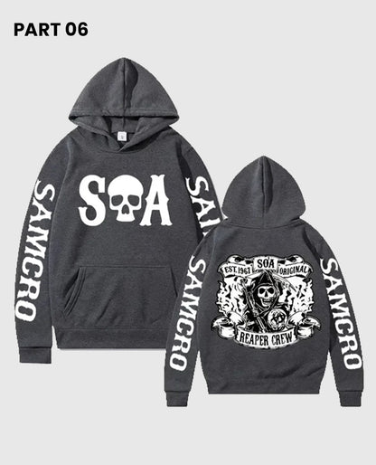 Sons of Anarchy Grey SAMCRO Pullover Hoodie