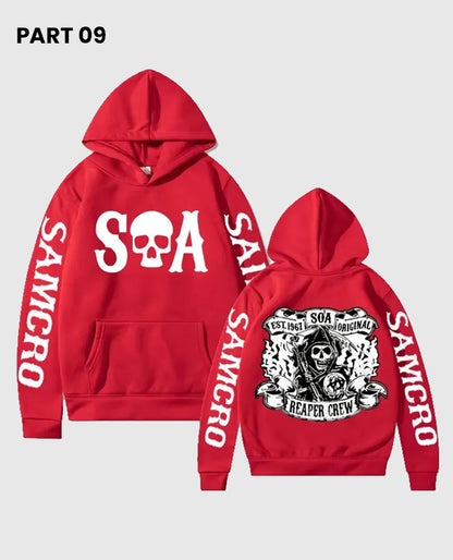 Sons of Anarchy Red SAMCRO Pullover Hoodie