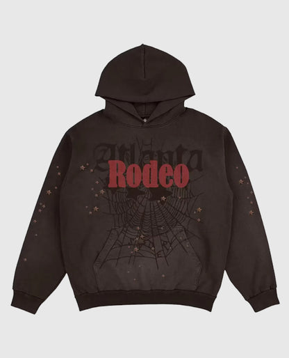 Sp5der x Travis Scott Cactus Jack Days Before Rodeo Brown Pullover Hoodie