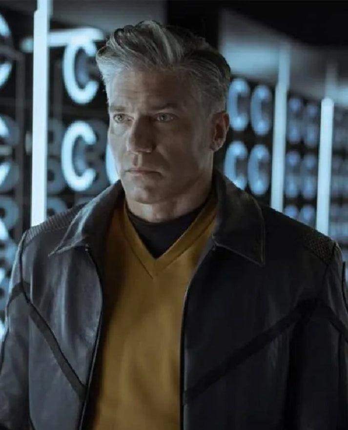 Star Trek Strange New Worlds Grey Leather Jacket