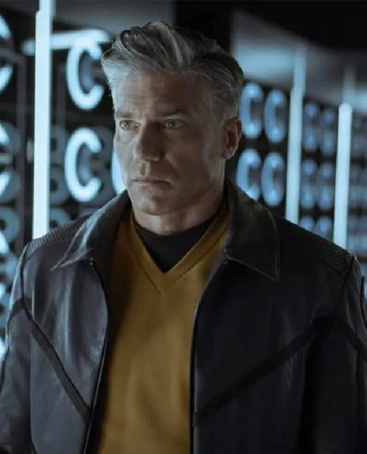 Star Trek Strange New Worlds Grey Leather Jacket