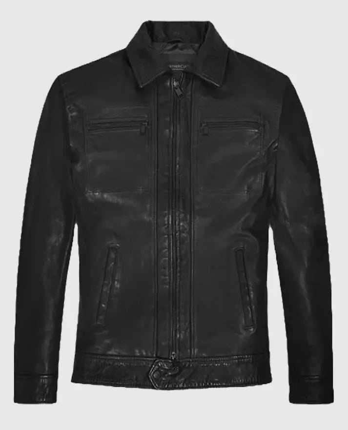 Steve Burton General Hospital Leather Black Jacket