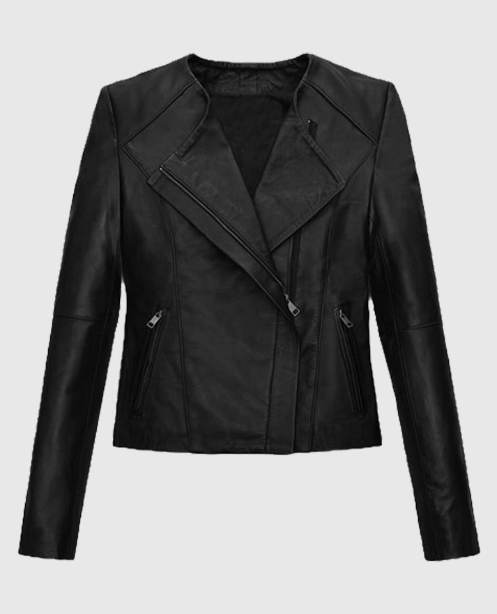 The Good Place Kristen Bell Black Leather Jacket