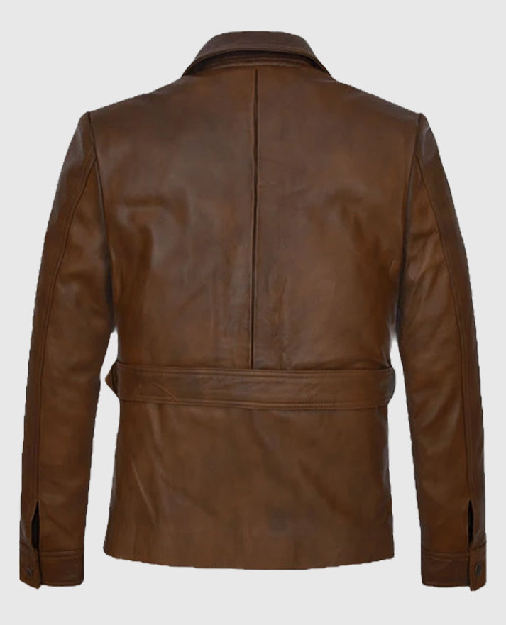 The Kingsman Harris Dickinson Real Leather Jacket