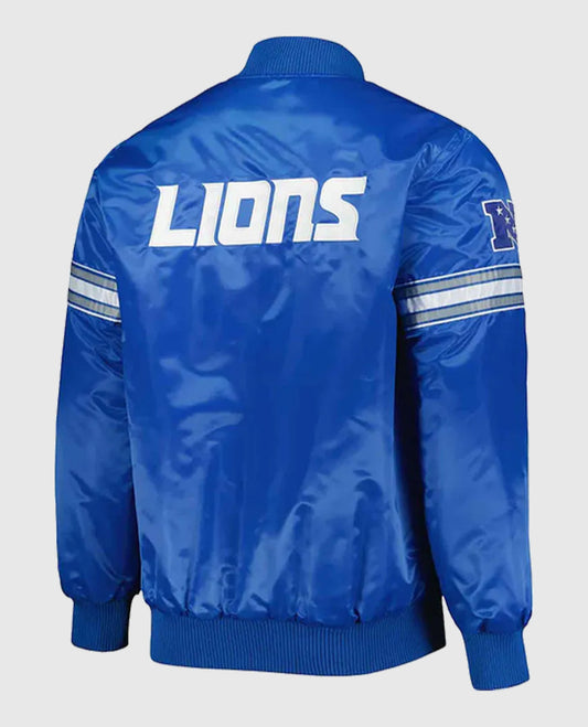 The Pick and Roll Detroit Lions Full-Snap Satin Jacket