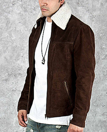 The Walking Dead Rick Grimes Brown Suede Jacket