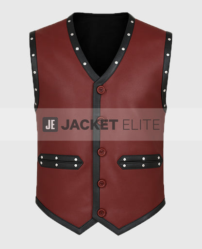 The Warriors Brown Leather Vest
