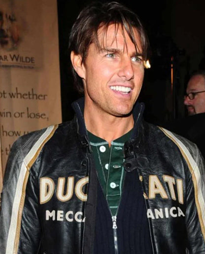 Tom Cruise Ducati Meccanica Black Jacket