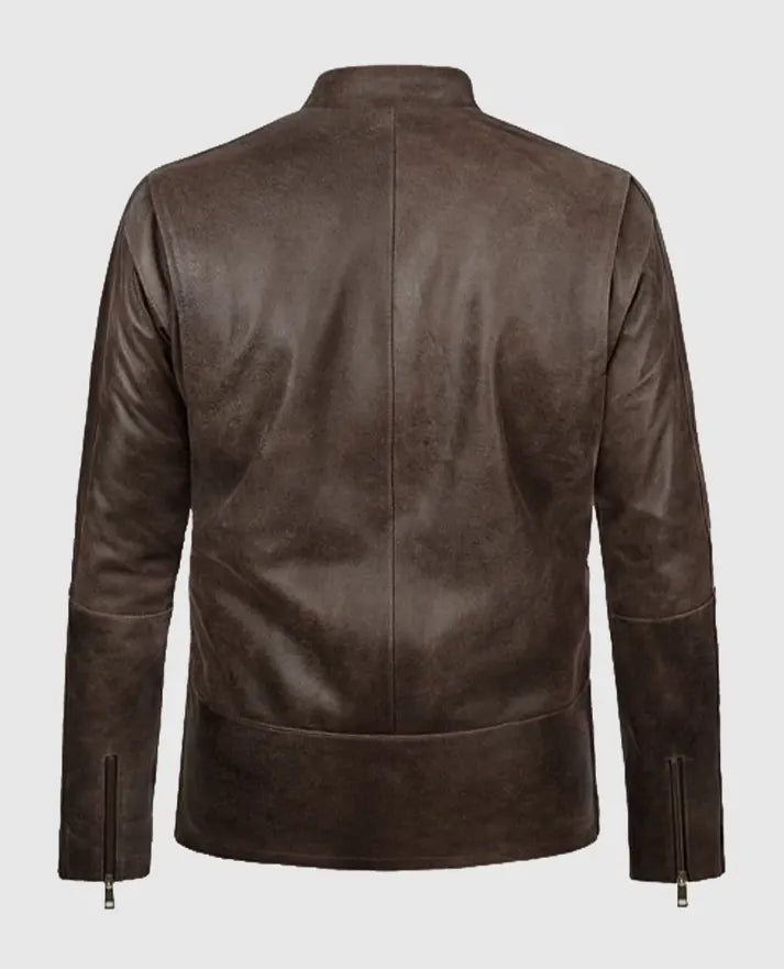 Tom Cruise Jack Reacher Leather Brown Jacket
