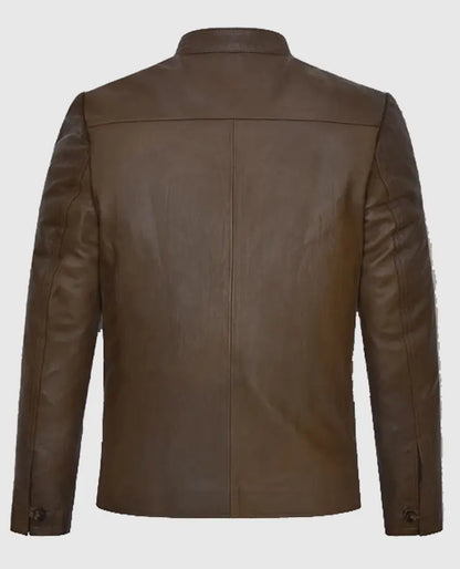 Tom Cruise Real Leather Brown Jacket