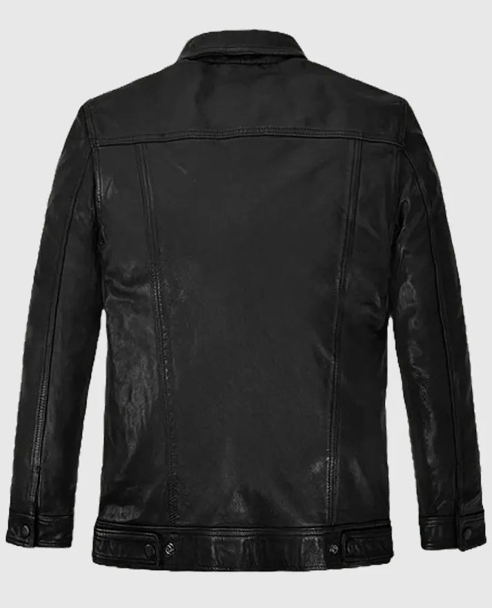 Tom Holland Uncharted Leather Black Jacket