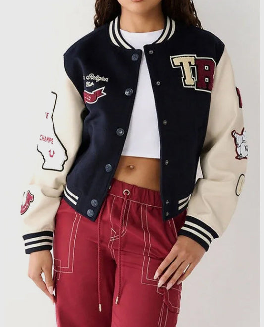True Religion Letterman Jacket 