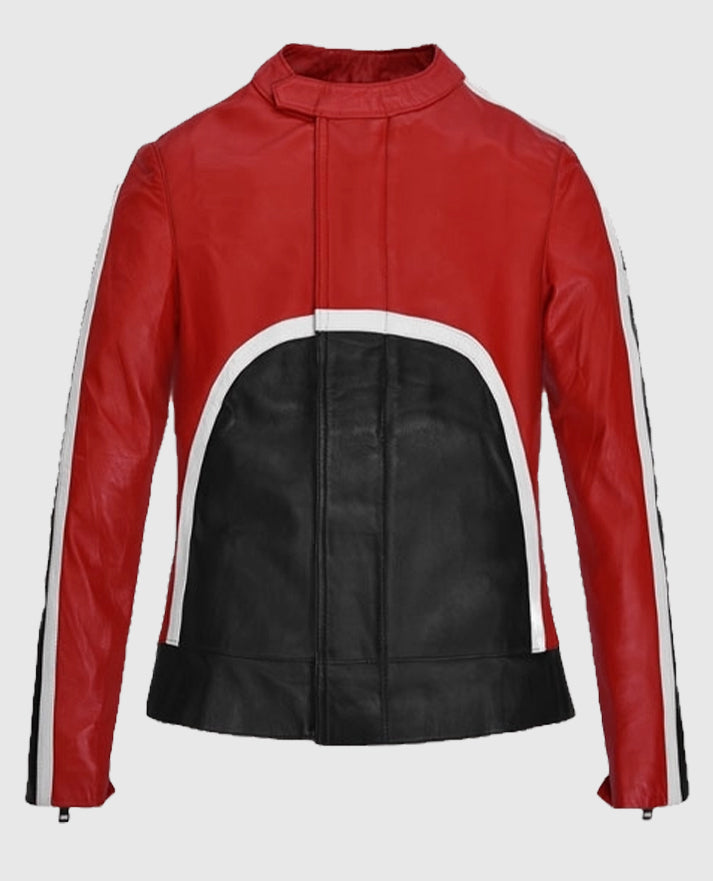 Ursula Corbero Money Heist Leather Red Jacket