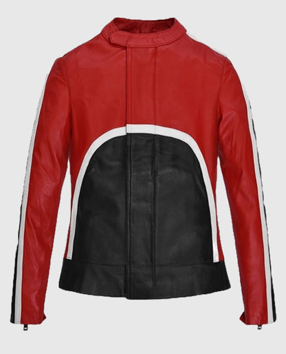 Ursula Corbero Money Heist Leather Red Jacket