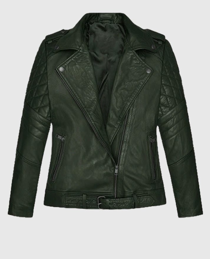 Victoria Green Justice Leather Jacket