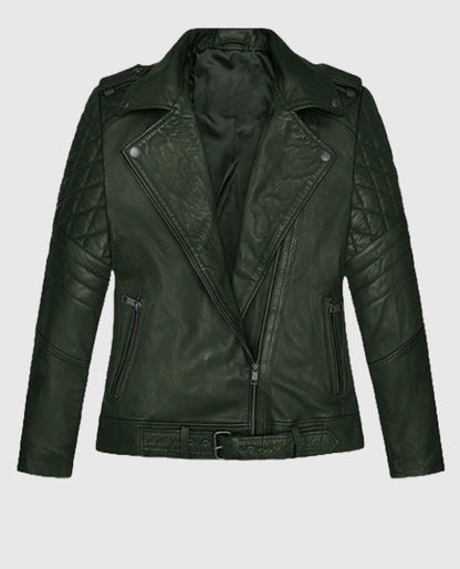 Victoria Green Justice Leather Jacket