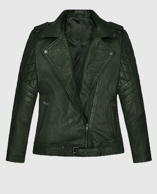 Victoria Green Justice Leather Jacket